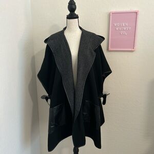 Elegant Black and Gray Women's Cape